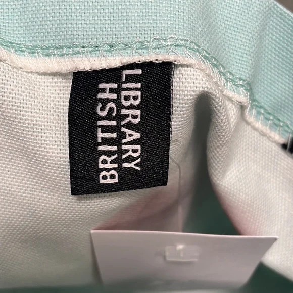 British Library Tote Bag, Blue Library Card, NWT - Picture 5 of 8